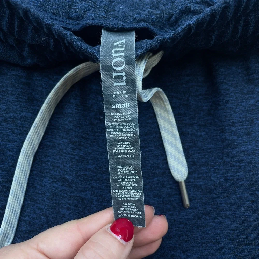 Vuori Mens Performance Jogger Navy Heather DreamKnit Sweatpants‎ Small VW303